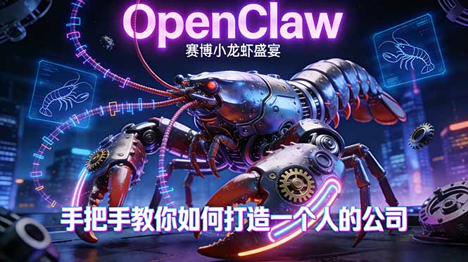 OpenClaw，小龙虾-从产品到爆款的成长之路，手把手教你如何打造一个人的公司-卿云社