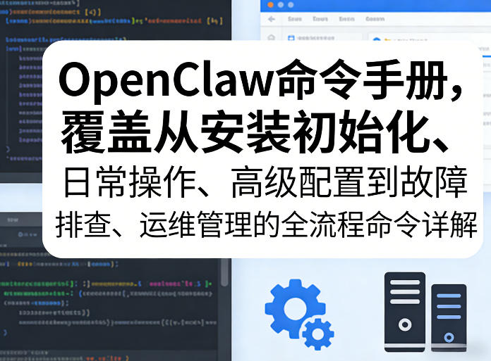 OpenClaw命令手册，覆盖从安装初始化、日常操作、高级配置到故障排查、运维管理的全流程命令详解-卿云社