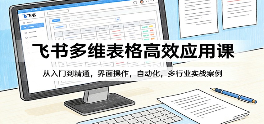 飞书多维表格高效应用课：从入门到精通，界面操作，自动化，多行业实战案例-卿云社