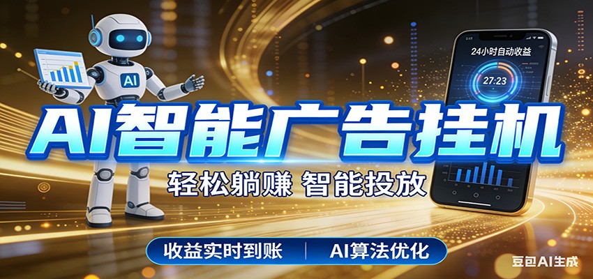 智能广告挂机新时代，利用碎片化时间实现稳定被动收益，AI帮你持续盈利-卿云社
