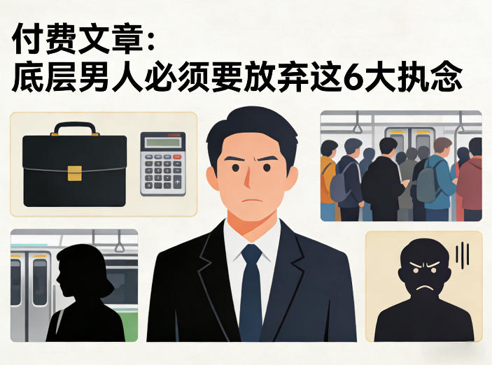 付费文章：底层男人必须要放弃这6大执念-卿云社