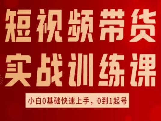 短视频带货实战训练课，好物分享实操，小白0基础快速上手，0到1起号-卿云社