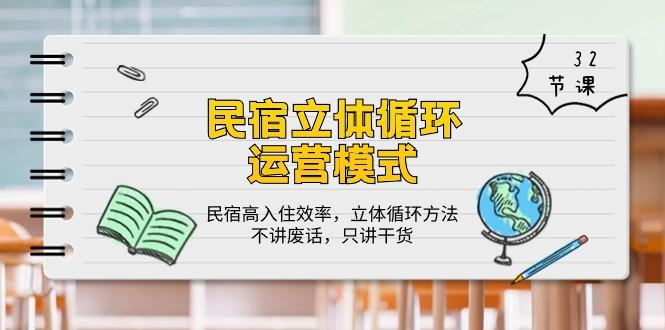 民宿 立体循环运营模式：民宿高入住效率，立体循环方法，只讲干货(32节-卿云社