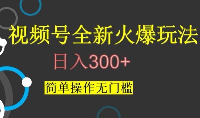 视频号最新爆火玩法，日入300+，简单操作无门槛【揭秘】-卿云社