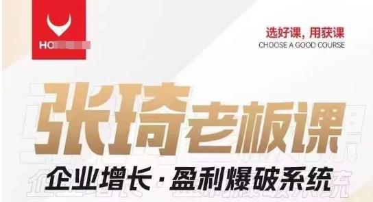 【组合课】张琦张琦老板企业增长·盈利爆破系统（直播专享）-卿云社