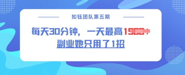 副业她只用了1招，每天30分钟，无脑二创，一天最高1.5k-卿云社