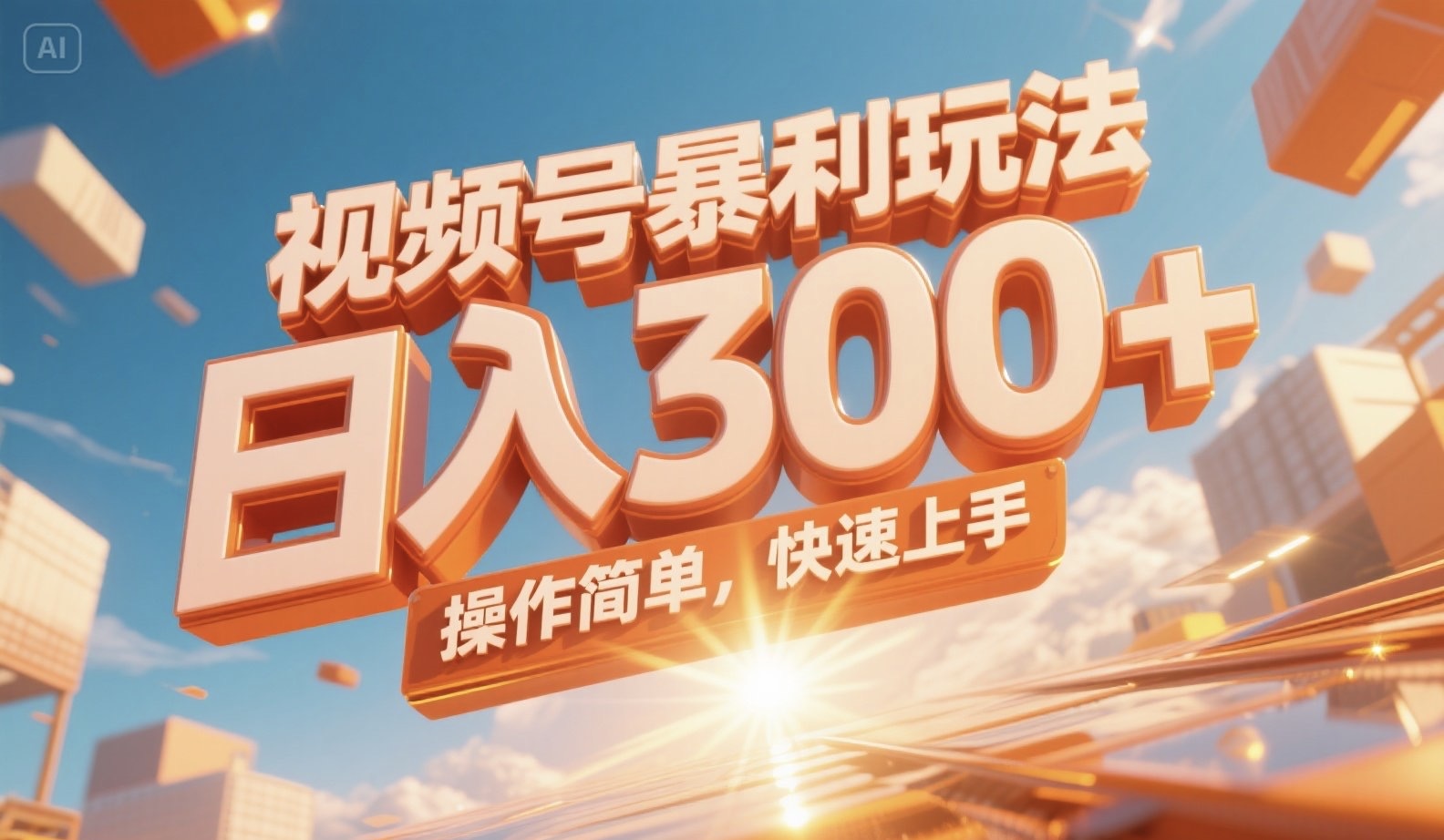 视频号暴利玩法，日入300+，操作简单，快速上手。-卿云社