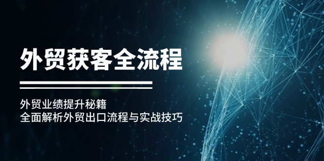 外贸获客全流程：外贸业绩提升秘籍：全面解析外贸出口流程与实战技巧-卿云社