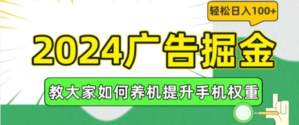 2024广告掘金，教大家如何养机提升手机权重，轻松日入100+【揭秘】-卿云社