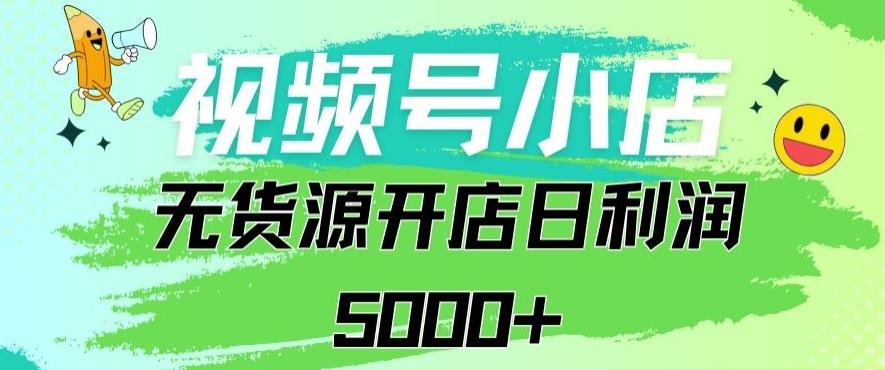 视频号无货源小店从0到1日订单量千单以上纯利润稳稳5000+【揭秘】-卿云社