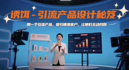 诱饵-引流产品设计秘笈，用一个引流产品，吸引精准客户，让他们主动找你-卿云社