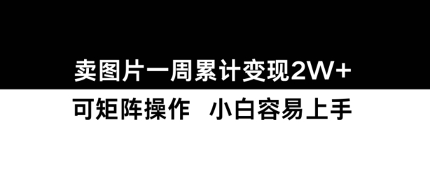 小红书【卖图片】一周累计变现2W+小白易上手-卿云社