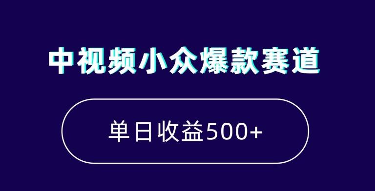 中视频小众爆款赛道，7天涨粉5万+，小白也能无脑操作，轻松月入上万【揭秘】-卿云社
