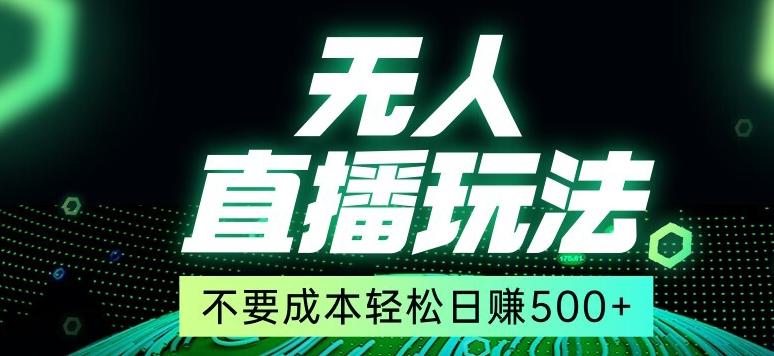 全网首发24年最新无人直播玩法，不需要成本，无需人力，一台电脑24小时为你工作-卿云社