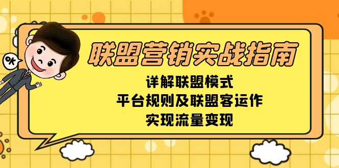 联盟营销实战指南，详解联盟模式、平台规则及联盟客运作，实现流量变现-卿云社