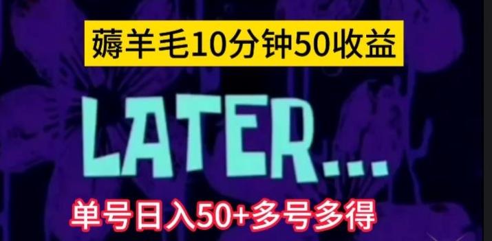 美团薅羊毛玩法，单号日入50+多号多得【仅揭秘】-卿云社