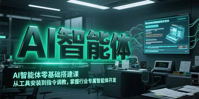 AI智能体零基础搭建课，从工具安装到指令调教，掌握行业专属智能体开发…-卿云社