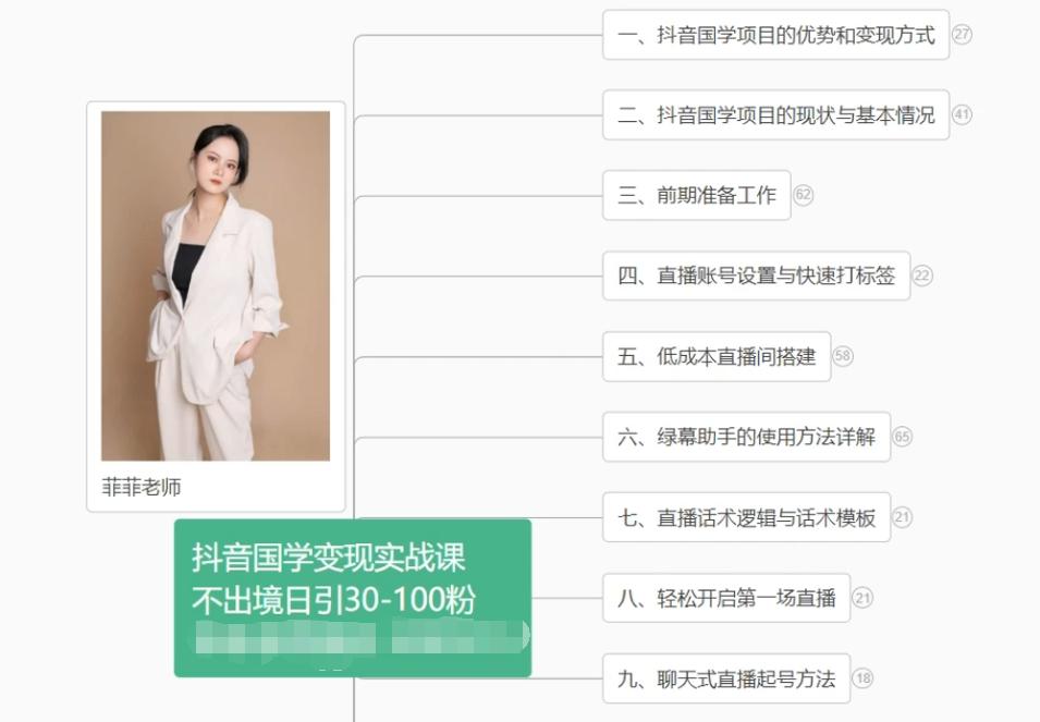 抖音国学变现项目：不出境日引30-100粉实战课程-卿云社