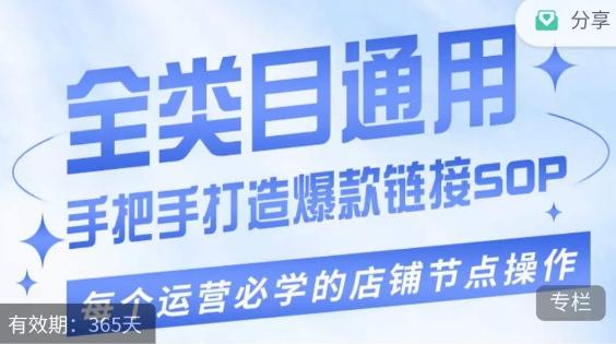 单品爆款打造实操运营，单品爆款从“0”-“1”手把手演练运营步骤-卿云社