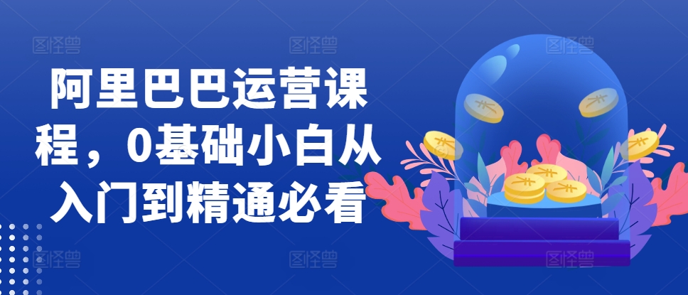 阿里巴巴运营课程，0基础小白从入门到精通必看-卿云社
