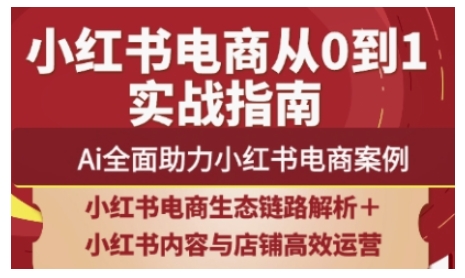 2025小红书电商全链路运营，Ai全面助力小红书电商案例-卿云社