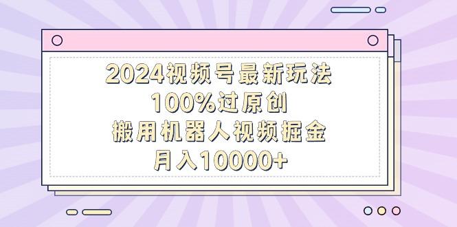 2024视频号最新玩法，100%过原创，搬用机器人视频掘金，月入10000+-卿云社