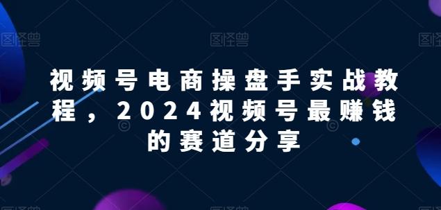 视频号电商实战教程，2024视频号最赚钱的赛道分享-卿云社