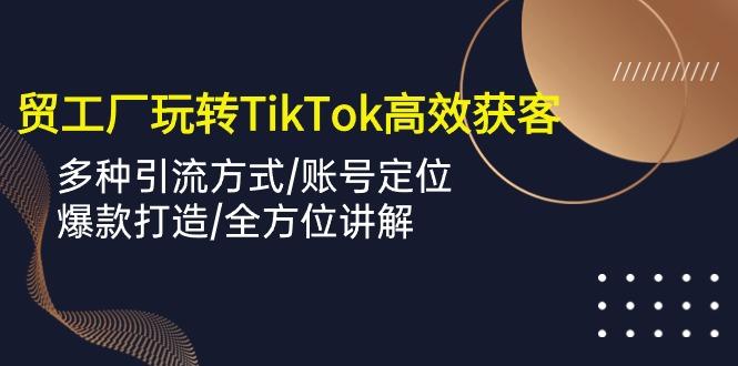 外贸工厂玩转TikTok高效获客，多种引流方式/账号定位/爆款打造/全方位讲解-卿云社