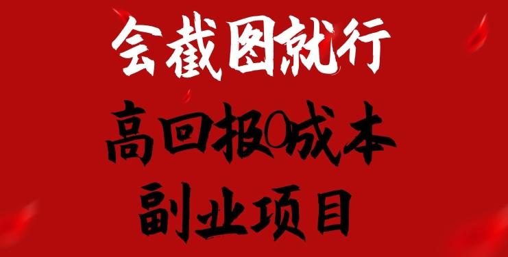 会截图就行，高回报0成本副业项目，卖离婚模板一天1.5k+【揭秘】-卿云社