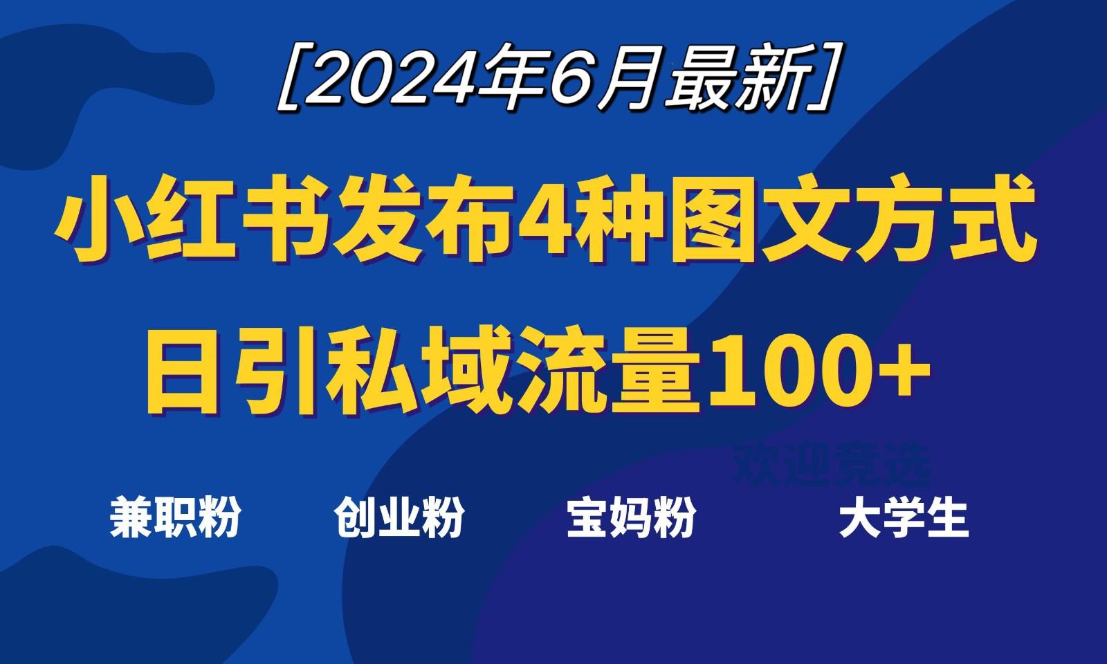小红书发布这4种图文，就能日引私域流量100+-卿云社