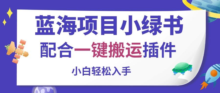 蓝海项目小绿书，配合一键搬运插件，小白轻松入手-卿云社