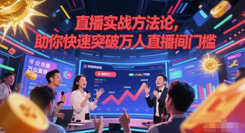 直播实战方法论，助你快速突破万人直播间门槛-卿云社