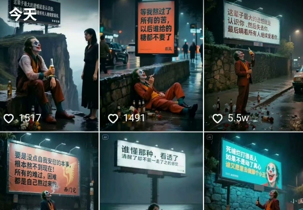 一条视频竟然15W赞！用AI制作小丑自嘲扎心文案视频，当下非常火爆的短视频流量神器-卿云社