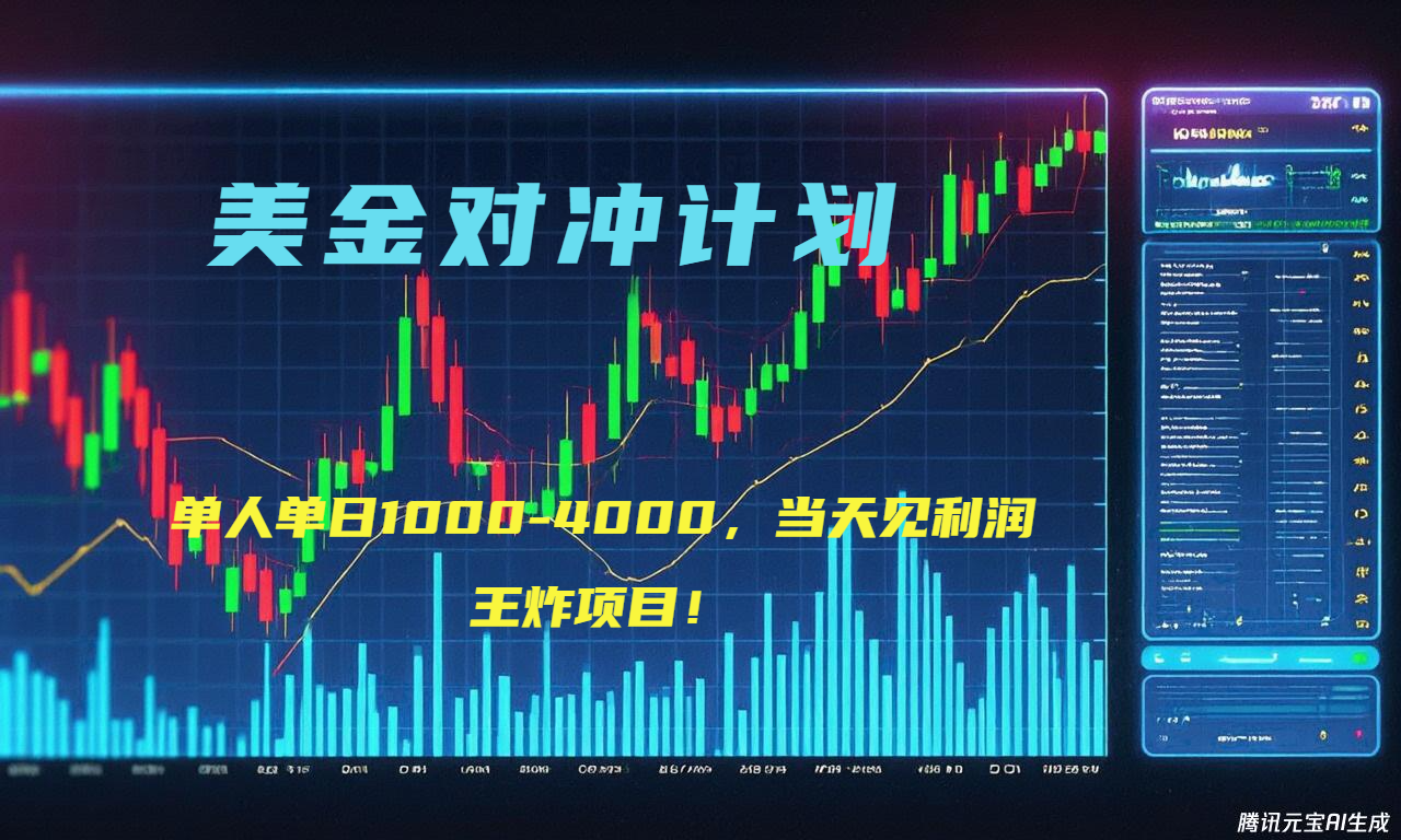 2025年最暴力项目“美金先登计划”最新最强对冲战法，每日实际收益1K-4K-卿云社