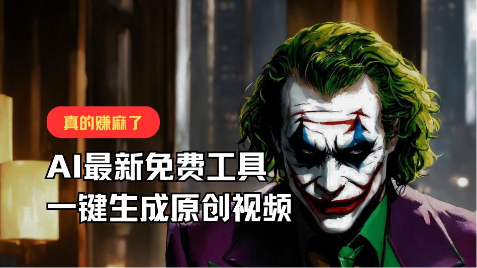 最新免费AI工具，一键生成原创视频，佛系搬运，轻松月入10000+！-卿云社