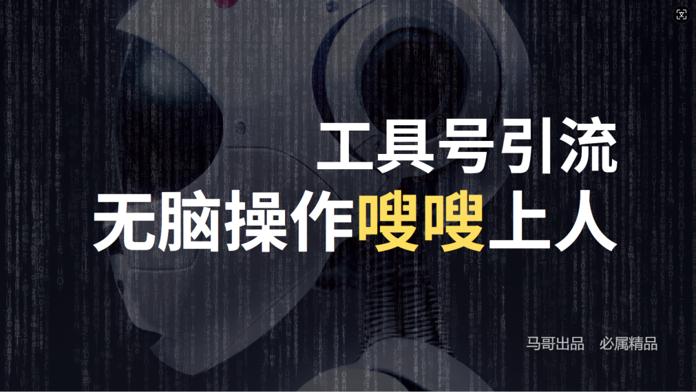 24年抖音最新工具号日引流300+创业粉，日入5000+-卿云社