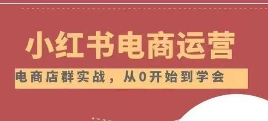 小红书店铺运营从小白到大神2.0，从入门到精通-卿云社