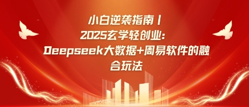 小白逆袭指南，2025玄学轻创业：Deepseek大数据+周易算法的融合玩法-卿云社