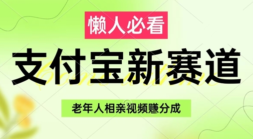 支付宝新赛道，利用老年人相亲视频，挣分成收益，轻松月入过W，操作简单-卿云社