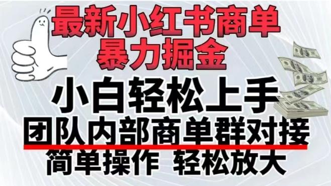 最新小红书商单，暴力掘金，单月稳定变现3W+-卿云社