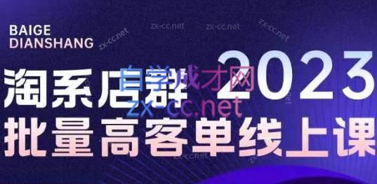 白戈电商·23年淘系批量高客单+24年全域电商矩阵-卿云社