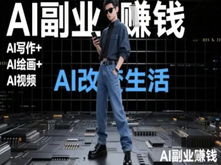 AI改变生活(Ai写作+AI绘画+Ai视频)，AI副业挣钱-卿云社