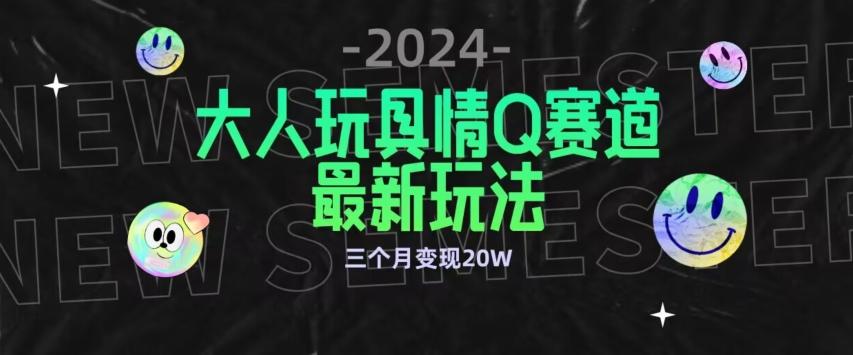全新大人玩具情Q赛道合规新玩法，公转私域不封号流量多渠道变现，三个月变现20W【揭秘】-卿云社