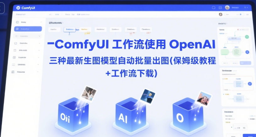 ComfyUI 工作流使用 OpenAI 三种最新生图模型自动批量出图(保姆级教程+工作流下载)-卿云社