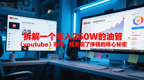 付费文章：拆解一个年入250W的油管(youtube)账号，我发现了挣钱的核心秘密-卿云社