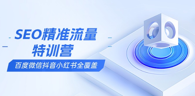 SEO精准流量特训营，百度微信抖音小红书全覆盖，带你搞懂搜索优化核心技巧-卿云社
