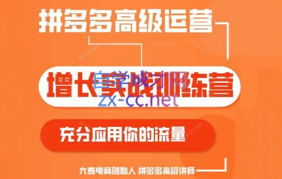 大麦老师·拼多多单品爆款打造课程(更新6月)-卿云社