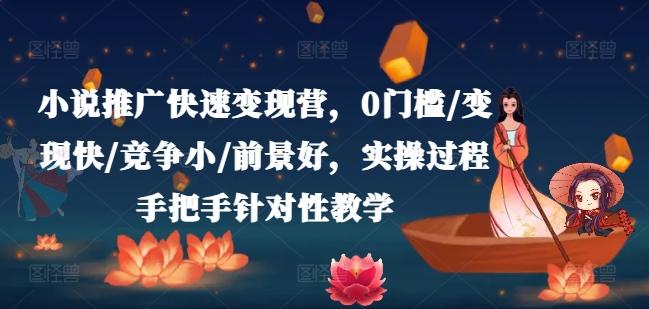 小说推广快速变现营，0门槛/变现快/竞争小/前景好，实操过程手把手针对性教学-卿云社