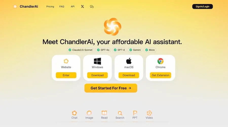 ChandlerAi｜综合性人工智能助手平台 提供多种AI服务-卿云社