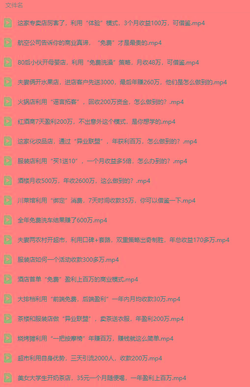 图片[5]-(9607期)真实有效391套商业模式，年入几十到几百万案例解析(电子书+视频+图文)-卿云社